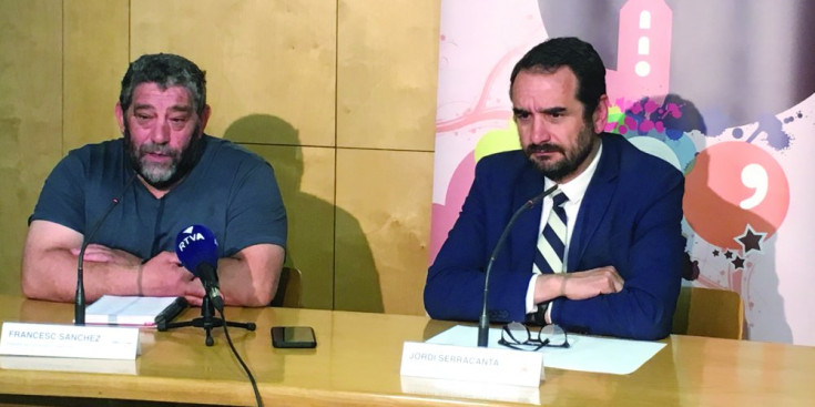 Francesc Sánchez i Jordi Serracanta, ahir.