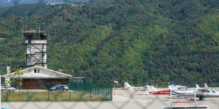 Vista de les instal·lacions de l’aeroport d’Andorra-La Seu.