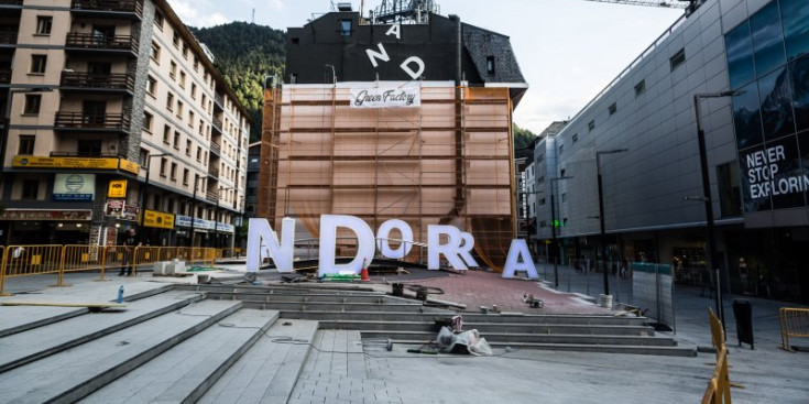 La plaça on inicialment estava previst construir-hi l’edifici The Cloud, al centre d’Andorra la Vella.