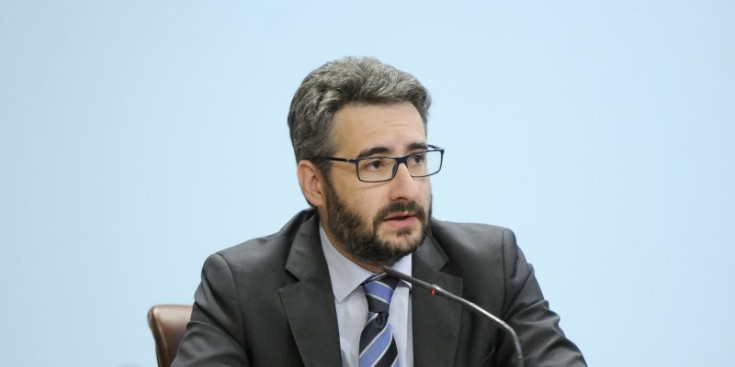 El ministre portaveu, Eric Jover, després del Consell de Ministres.