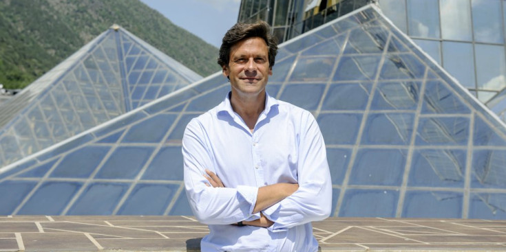 El director general de Caldea, Miguel Pedregal, a les instal·lacions exteriors de Caldea i Inúu.