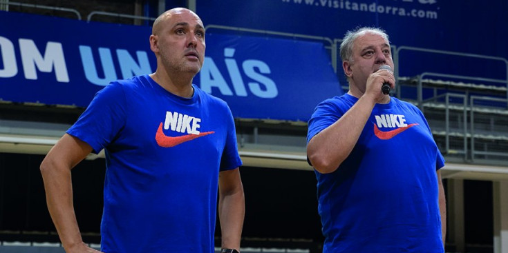 Javi Rodríguez i Carles Riba al Nike Camp.