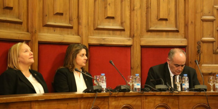 Teruel i Barbero, durant una sessió al consell de comú.