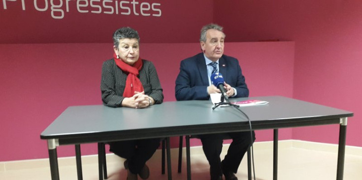 Cristina Montolio i Jaume Bartumeu, ahir