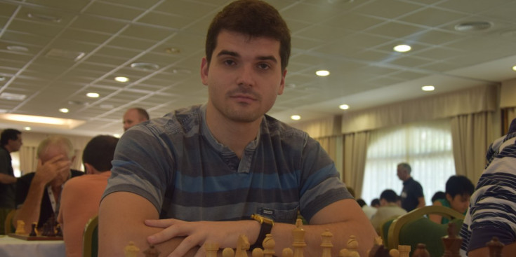 Andrey Vovk, en el duel d’ahir.