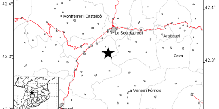 El sisme ha tingut com a epicentre l'Alt Urgell.
