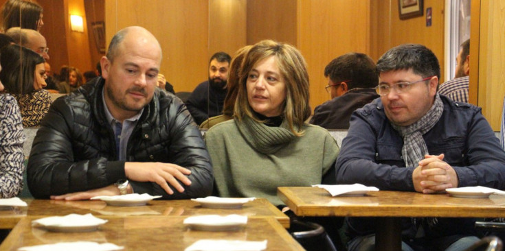 Jordi Torres, Ester París i Aleix Varela, ahir a la presentació a Encamp.