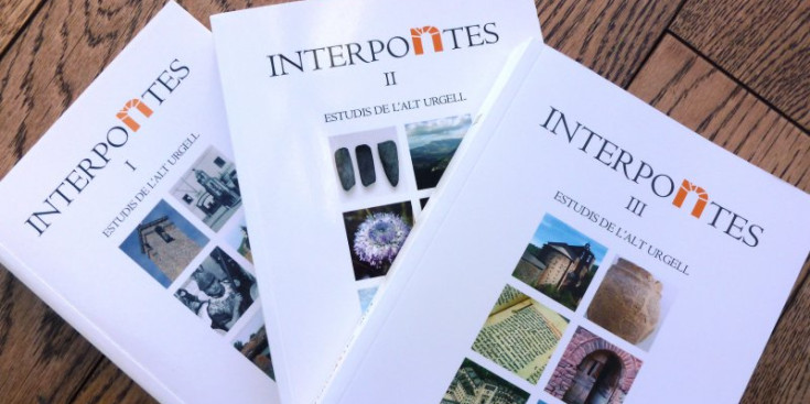 Imatge dels tres volums d’Interpontes.