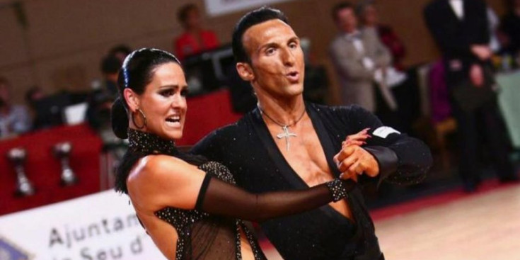 Xavier Santaella i Susana Prinetti al Campionat d'Espanya de Balls Llatins a La Seu d'Urgell.