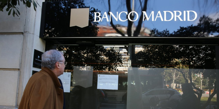 Una de les oficines de Banco Madrid a l’avinguda Diagonal de Barcelona.