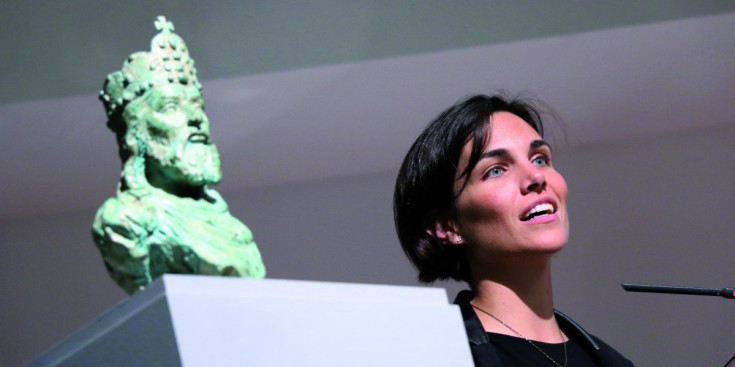 Verònica Sánchez, guanyadora de la darrera edició del premi Carlemany.