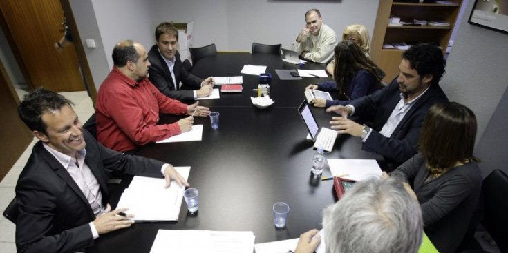 Una reunió del comitè executiu del Partit Socialdemòcrata
