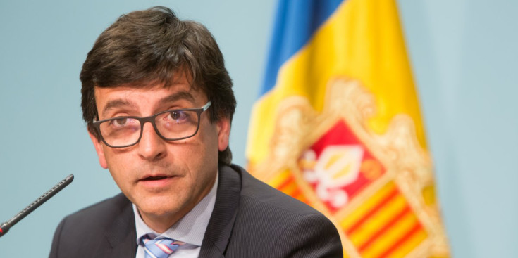 El ministre portaveu, Jordi Cinca, ahir durant la roda de premsa posterior al Consell de Ministres.
