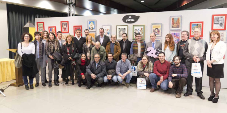 Presentació del Saló La Massana Còmic que enguany porta a nou artistes de renom, ahir.