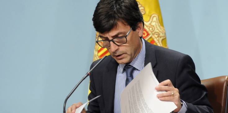 El ministre portaveu i titular de Finances, Jordi Cinca, en la compareixença de cada dimecres, ahir.
