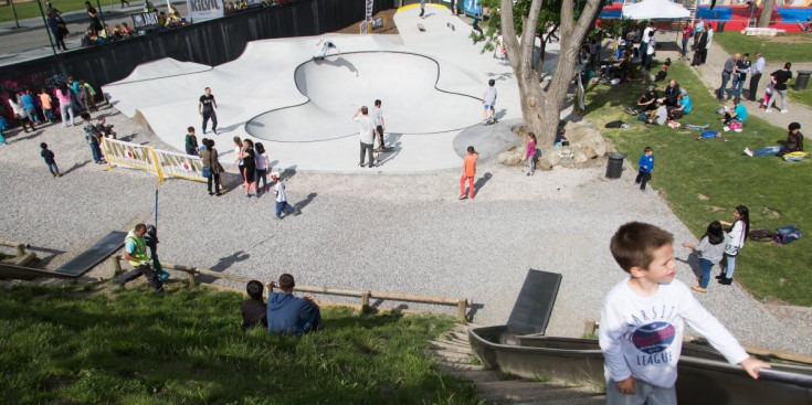 El nou ‘skate park’ que se situa al Prat del Roure.