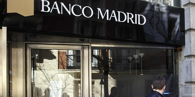 Una oficina de Banco Madrid.
