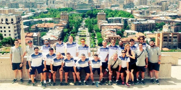 L’expedició del Don Denis FC Santa Coloma, a Erevan.