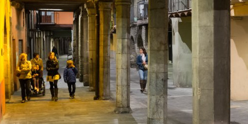 El carrer del Canonges de la Seu d’Urgell.