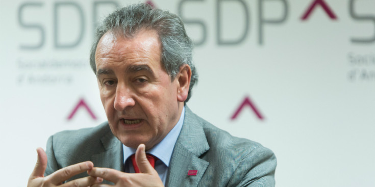 El president d’SDP, Jaume Bartumeu, en una roda de premsa anterior.