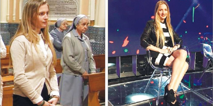 A l’esquerra, Janet Capdevila al programa ‘Quiero ser monja’. A la dreta, Capdevila a ‘Gran Hermano’.