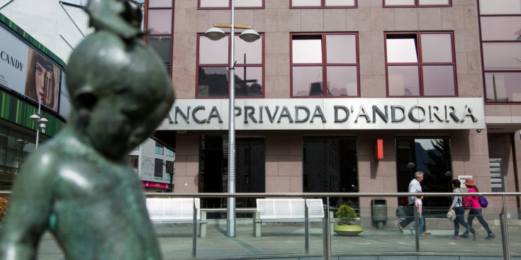 Façana de l’edifici de Banca Privada d’Andorra a la Plaça Revés de la capital.